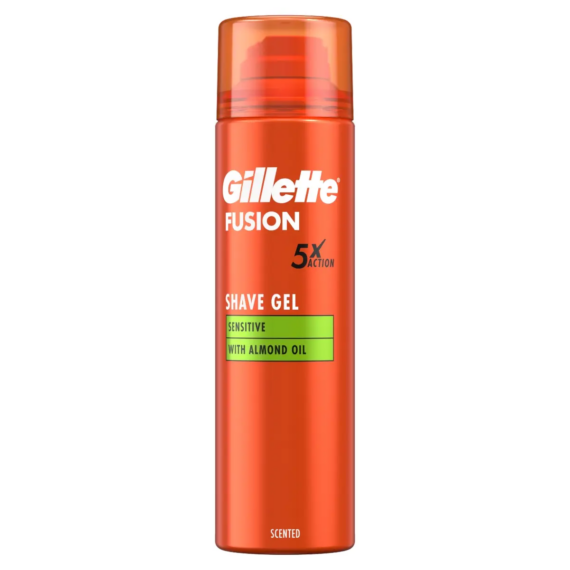 Gillette Fusion Skin Sensitive borotvazselé, mandulaolajjal - 200ml