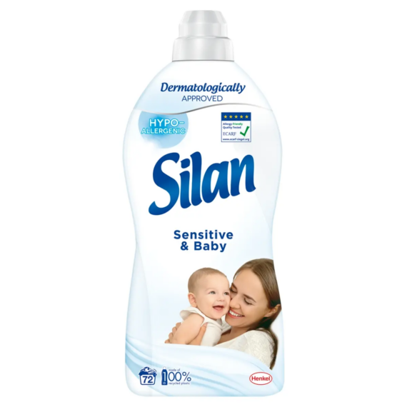 Silan Sensitive & Baby öblítő, 72 mosás - 1800 ml